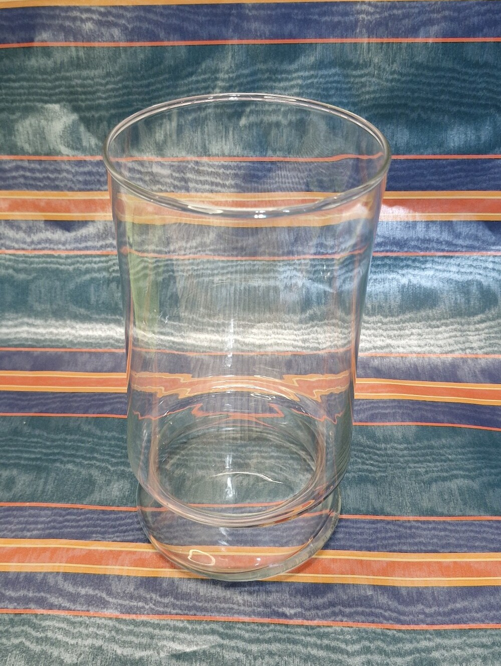 Clear Glass Pedestal Vase or Hurricane Candle Holder